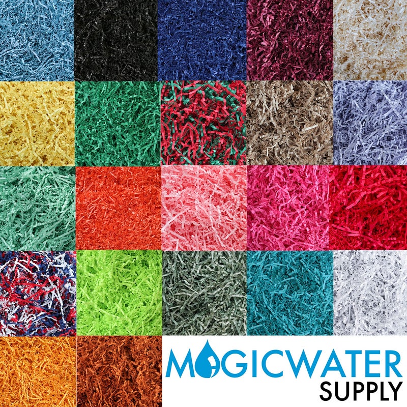 MagicWater Supply - 1 LB - Black - Soft & Thin Crinkle Cut Paper Shred Filler great for Gift Wrapping, Basket Filling, Birthdays, Weddings, Anniversaries, Valentines Day, and other occasions - Image 4